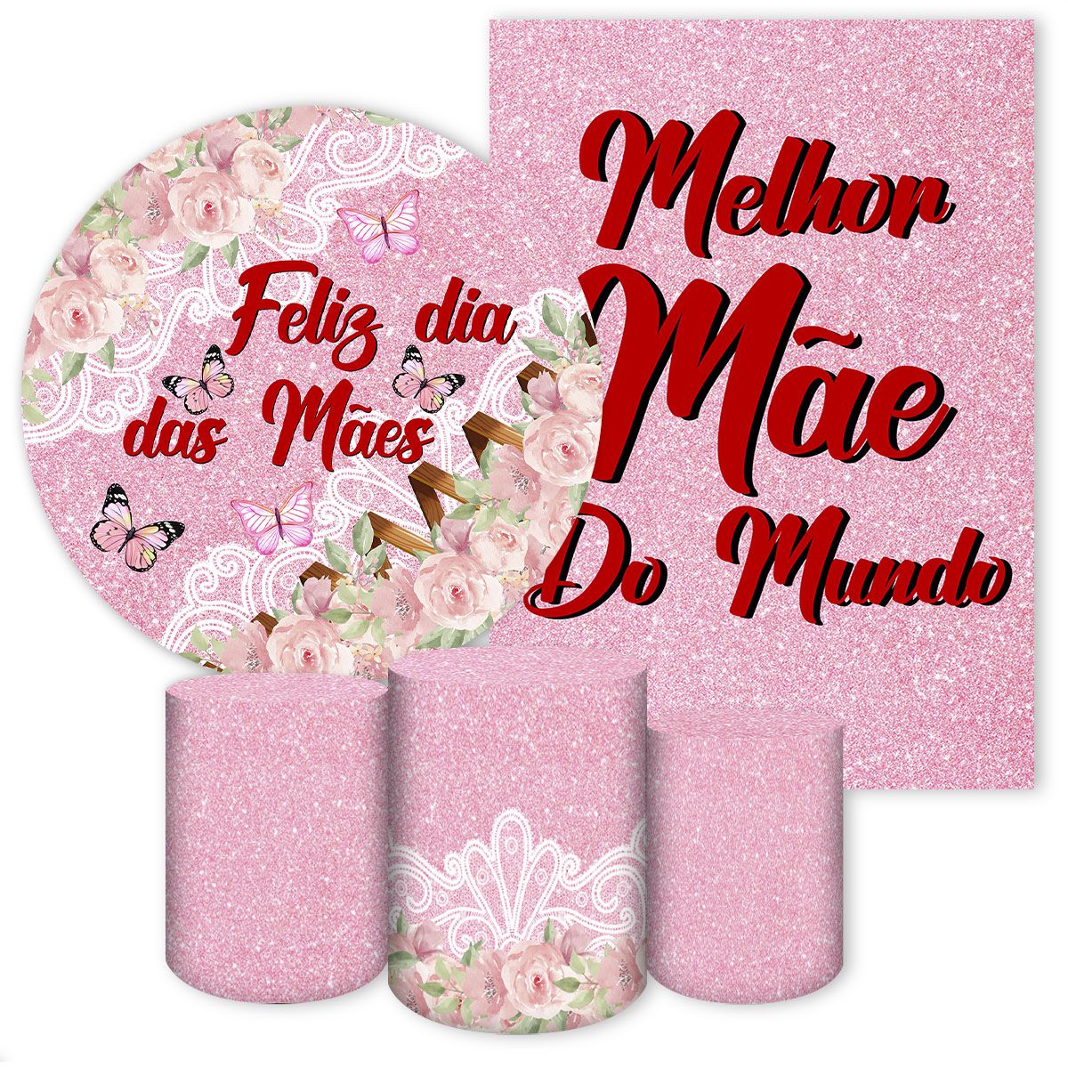 KIT 5 CAPAS DIA DAS MÃES - 2765 - KIT 5 CAPAS 2765 - Painel Festivo