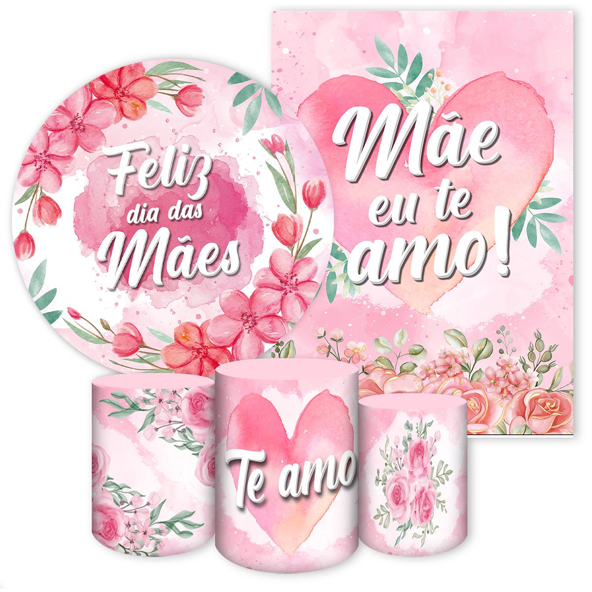 KIT 5 CAPAS DIA DAS MÃES - 7022 - KIT 5 CAPAS 7022 - Painel Festivo