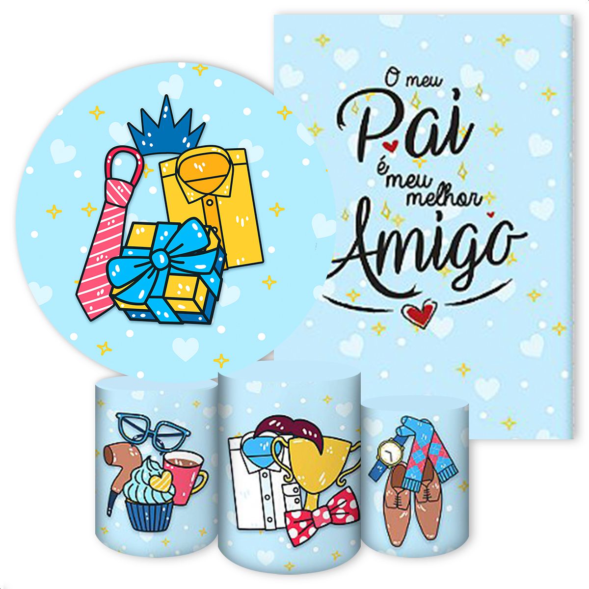 KIT 5 CAPAS DIA DOS PAIS - 59 - KIT 5 CAPAS 59 - Painel Festivo