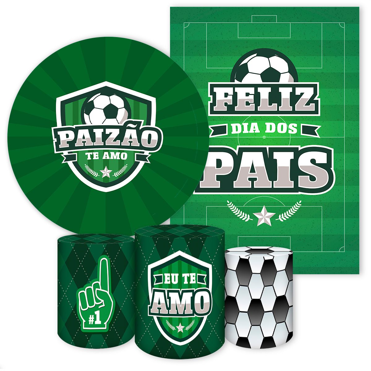 KIT 5 CAPAS DIA DOS PAIS - 7085 - KIT 5 CAPAS 7085 - Painel Festivo