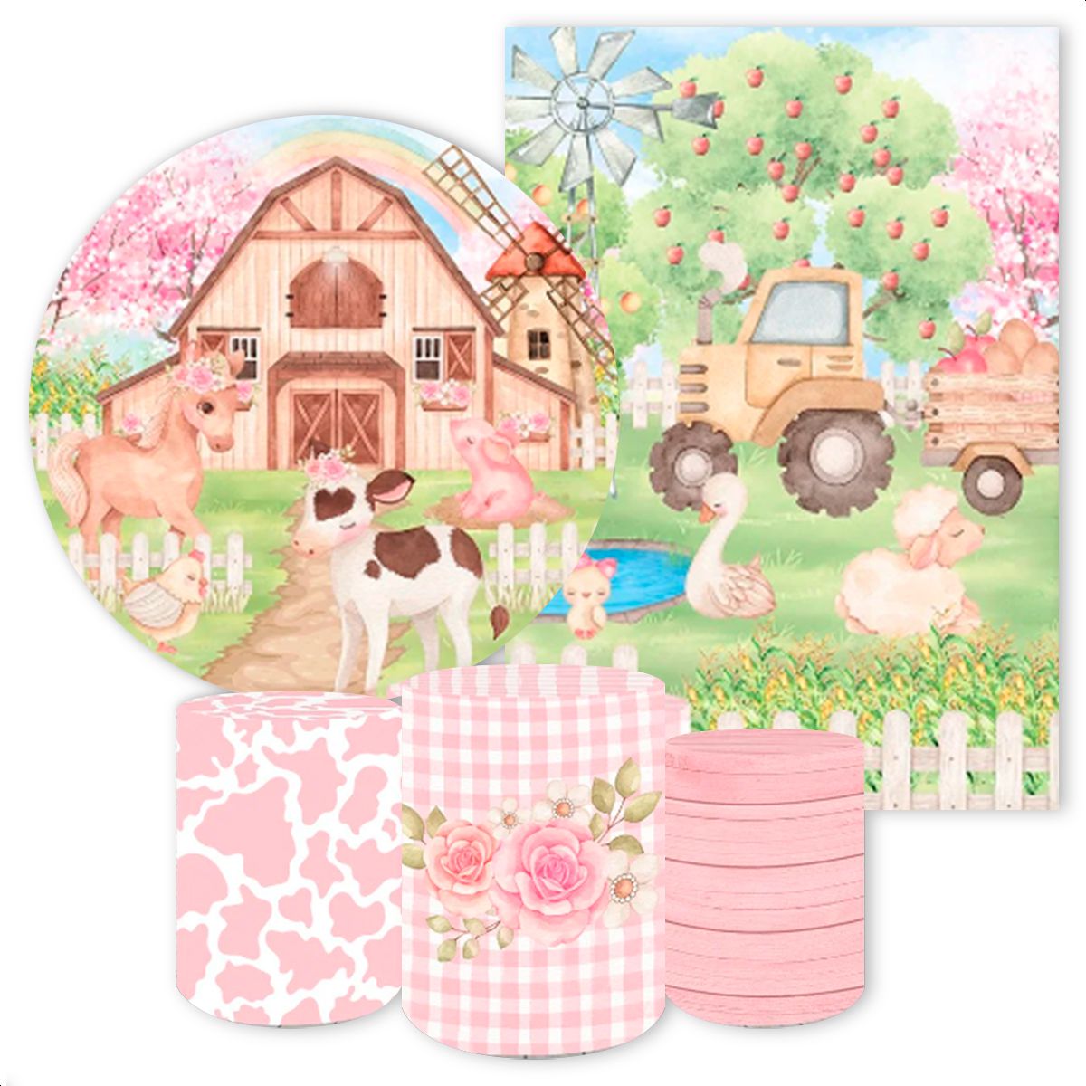 KIT 5 CAPAS FAZENDINHA - 78 - KIT 5 CAPAS 78 - Painel Festivo