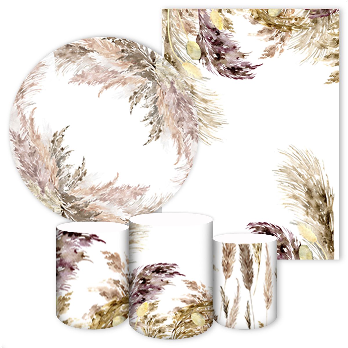 KIT 5 CAPAS FLORES - 203 - KIT 5 CAPAS 203 - Painel Festivo