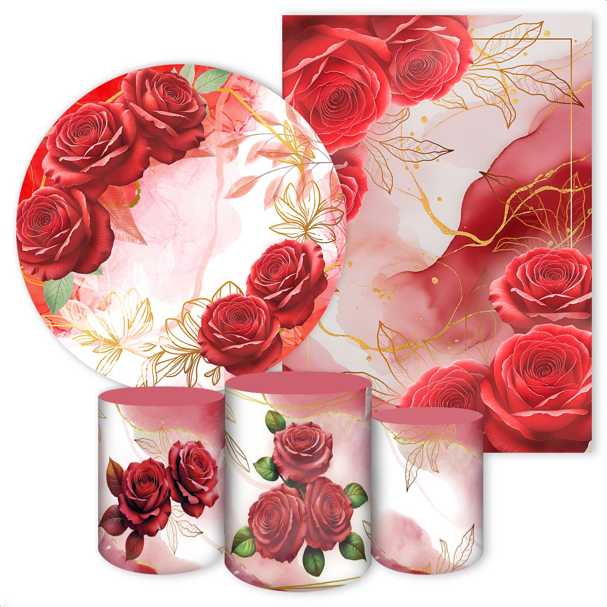 KIT 5 CAPAS FLORES - 7013 - KIT 5 CAPAS 7013 - Painel Festivo