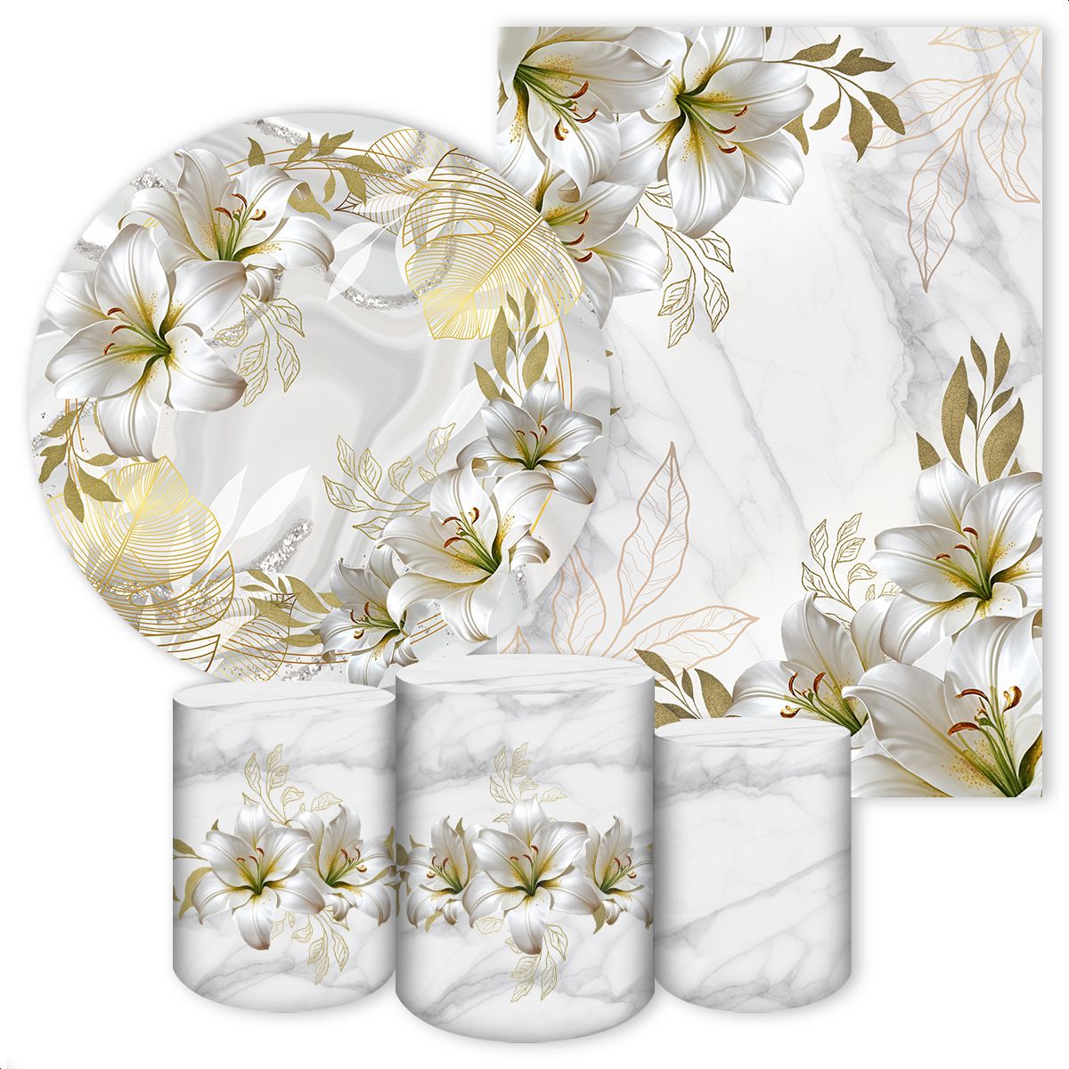 KIT 5 CAPAS FLORES - 7014 - KIT 5 CAPAS 7014 - Painel Festivo