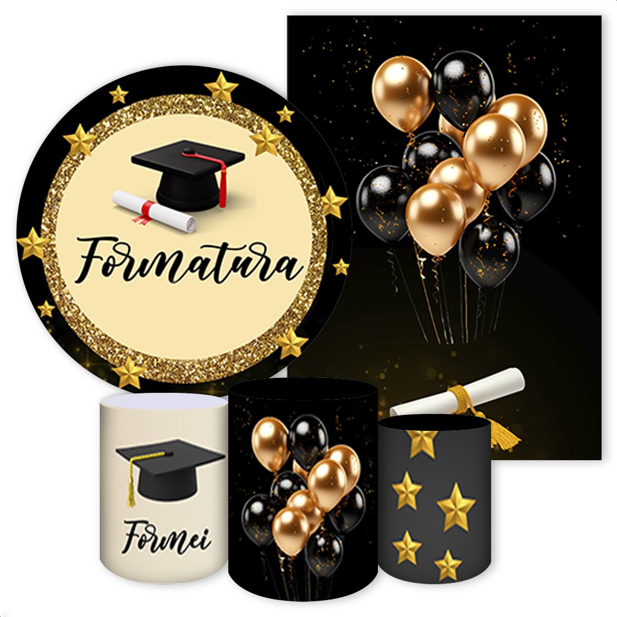 KIT 5 CAPAS FORMATURA - 4113 - KIT 5 CAPAS 4113 - Painel Festivo