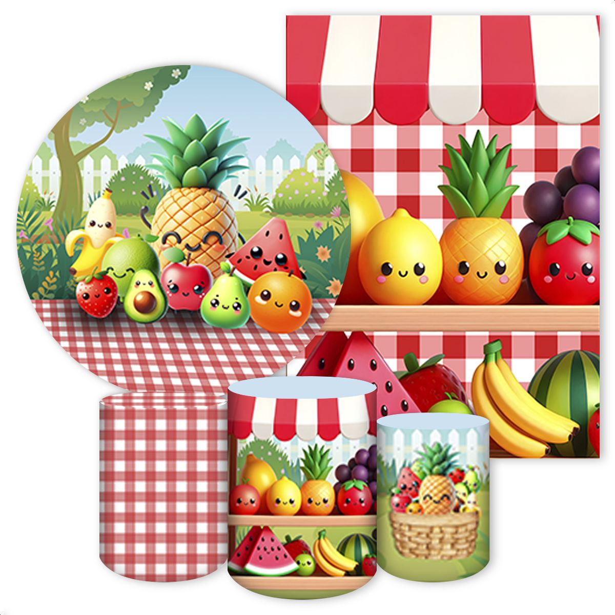 KIT 5 CAPAS FRUTAS - 4220 - KIT 5 CAPAS 4220 - Painel Festivo