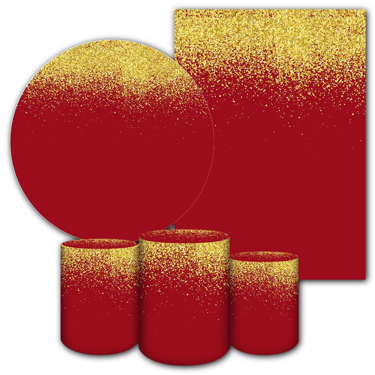 KIT 5 CAPAS GLITTER - 112 - KIT 5 CAPAS 112 - Painel Festivo