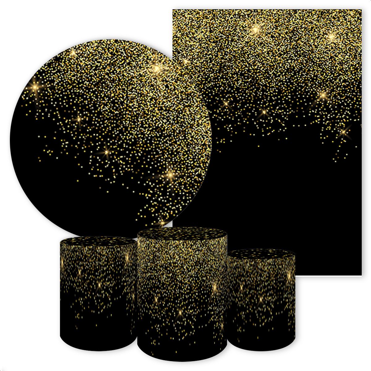 KIT 5 CAPAS GLITTER - 188 - KIT 5 CAPAS 188 - Painel Festivo