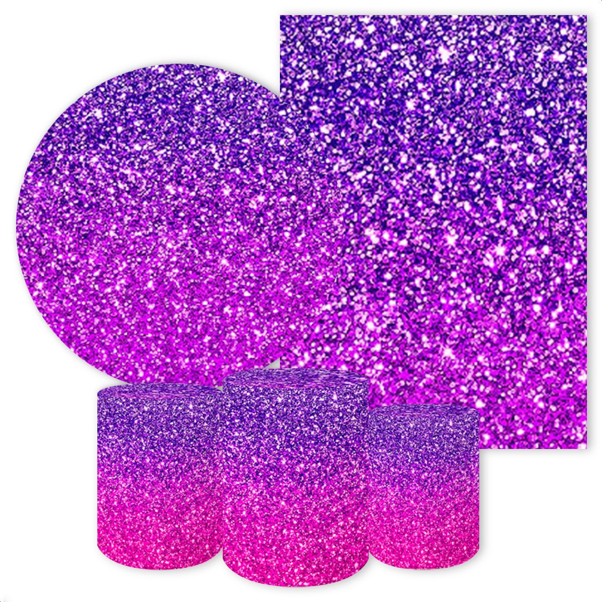 KIT 5 CAPAS GLITTER - 265 - KIT 5 CAPAS 265 - Painel Festivo