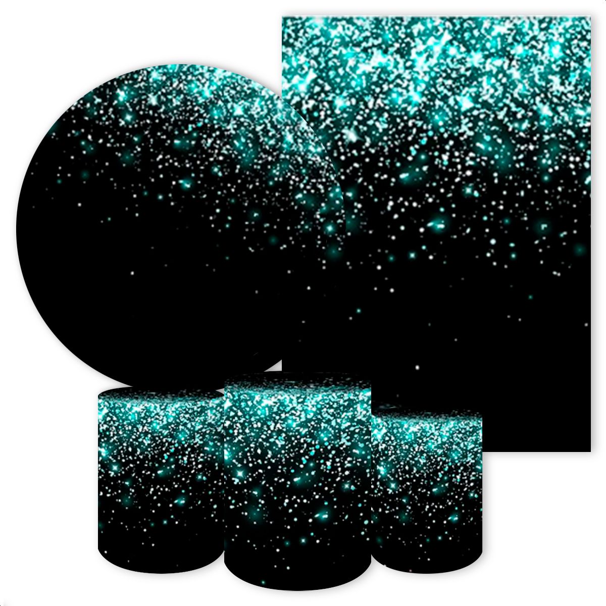 KIT 5 CAPAS GLITTER -276 - KIT 5 CAPAS 276 - Painel Festivo