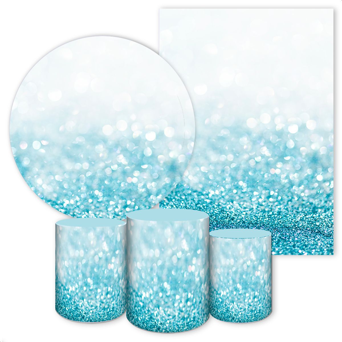 KIT 5 CAPAS GLITTER - 3137 - KIT 5 CAPAS 3137 - Painel Festivo