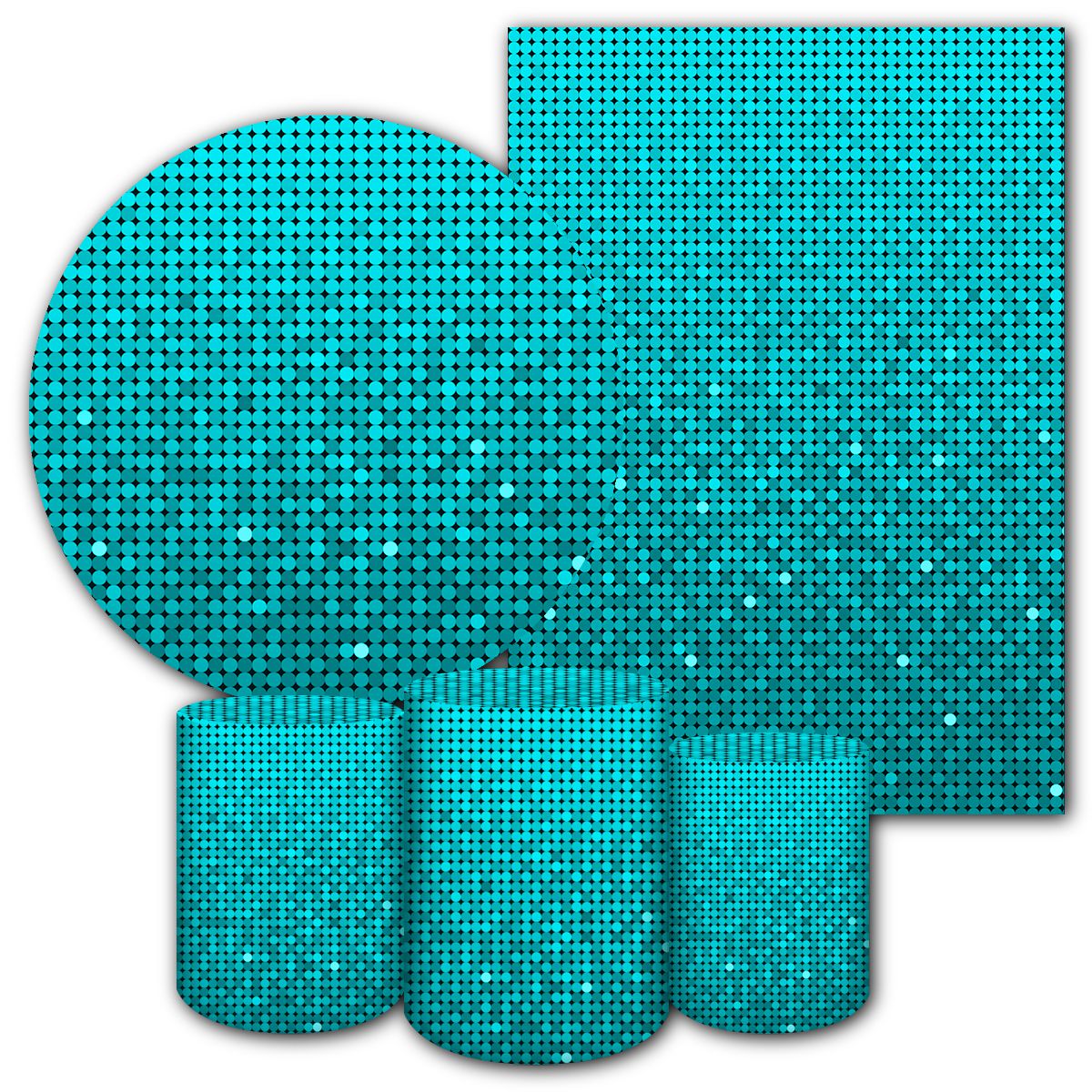 KIT 5 CAPAS GLITTER - 180 - KIT 5 CAPAS 180 - Painel Festivo