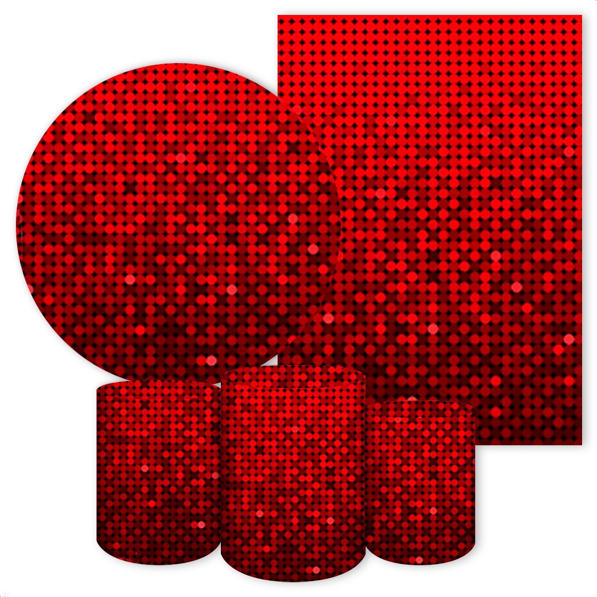 KIT 5 CAPAS GLITTER -184 - KIT 5 CAPAS 184 - Painel Festivo