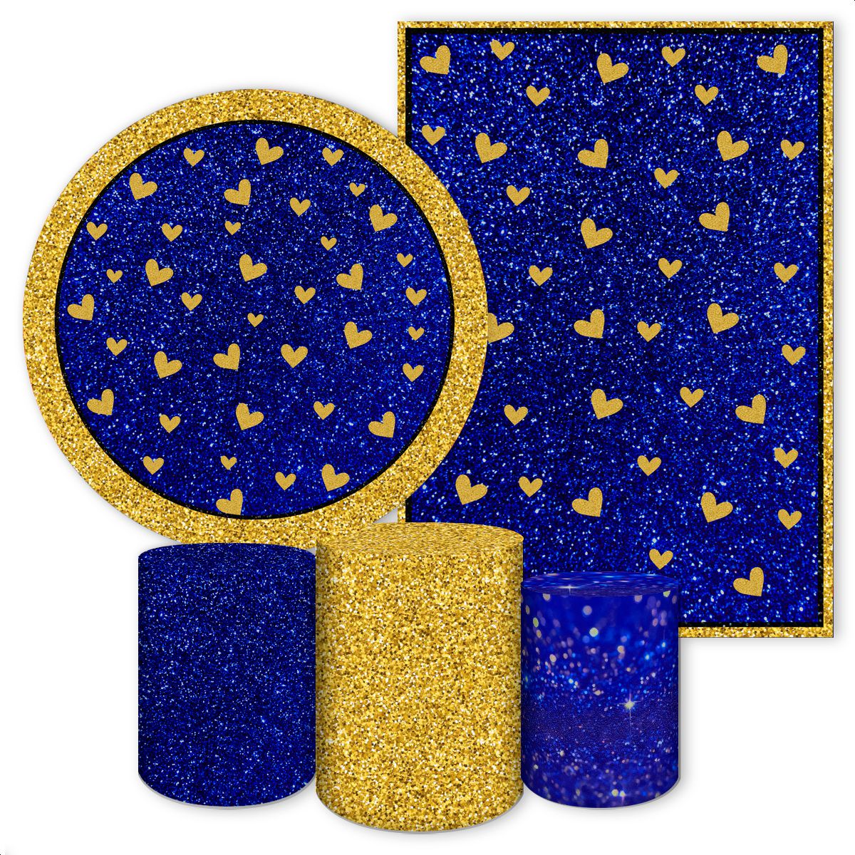 KIT 5 CAPAS GLITTER -440 - KIT 5 CAPAS 440 - Painel Festivo