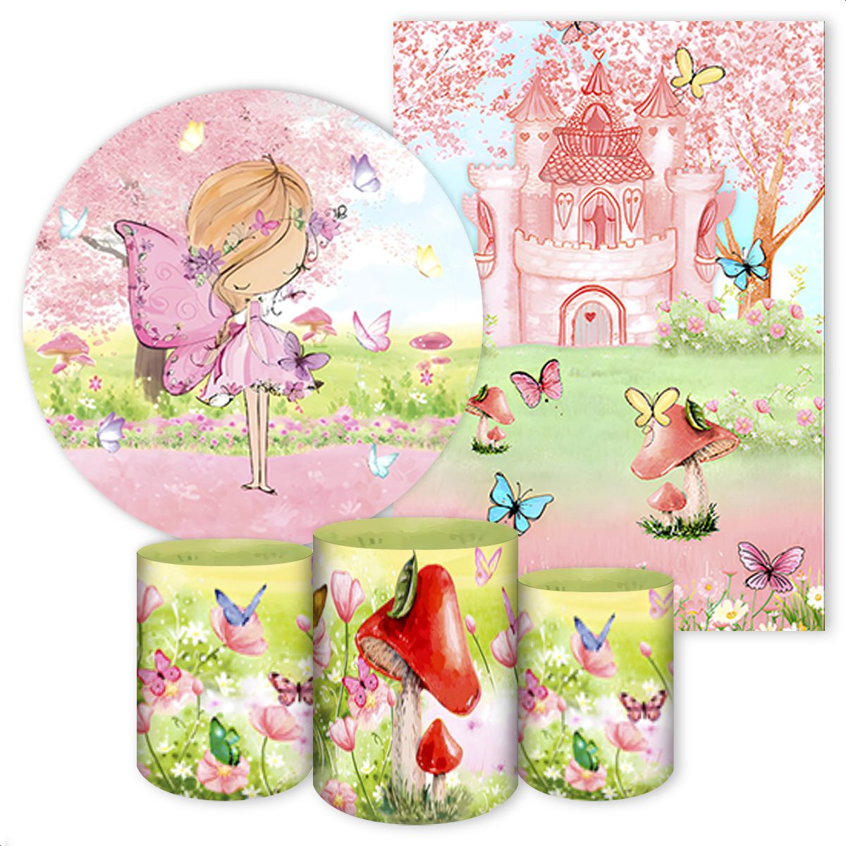 KIT 5 CAPAS JARDIM - 228 - KIT 5 CAPAS 228 - Painel Festivo