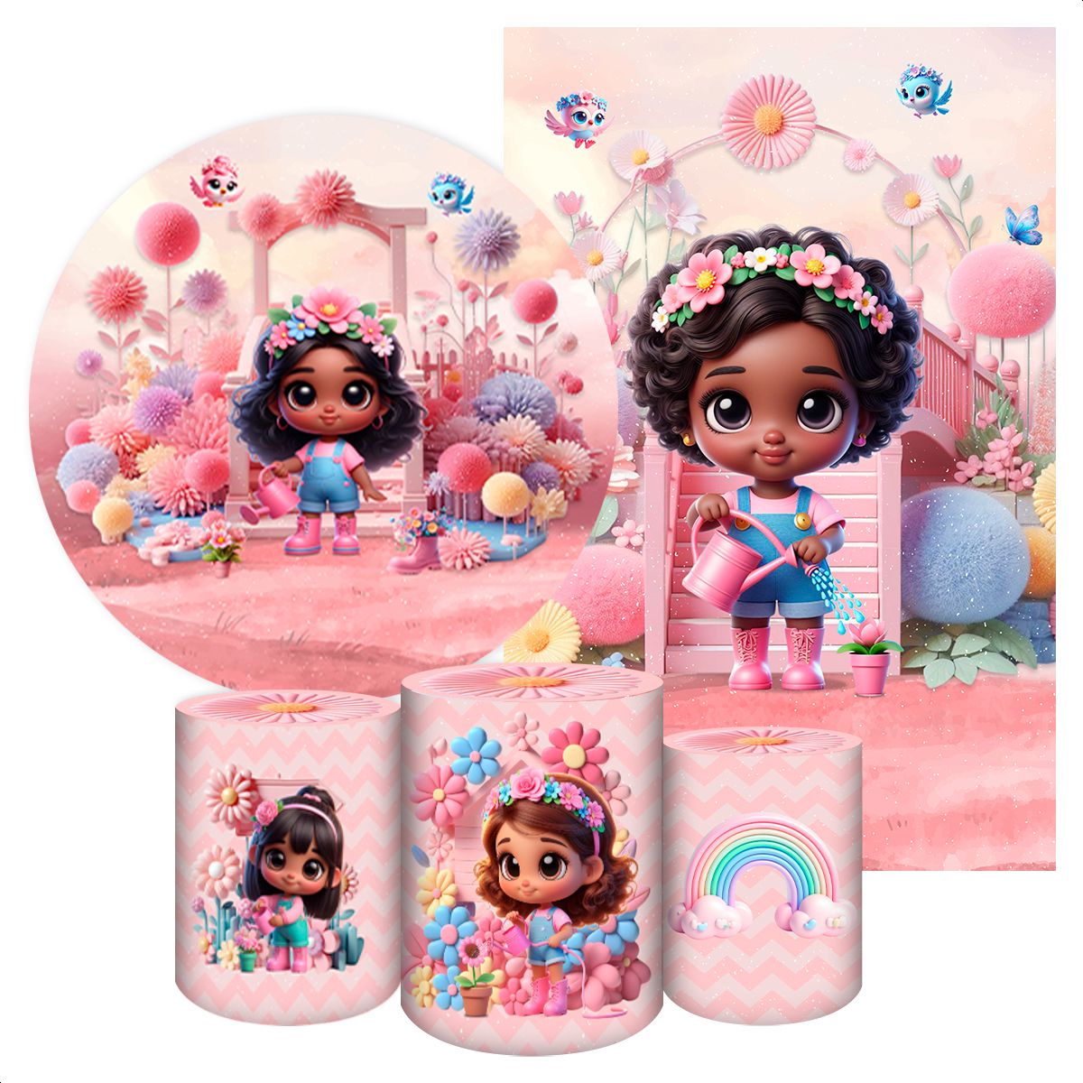 KIT 5 CAPAS JARDIM - 2217 - KIT 5 CAPAS 2217 - Painel Festivo