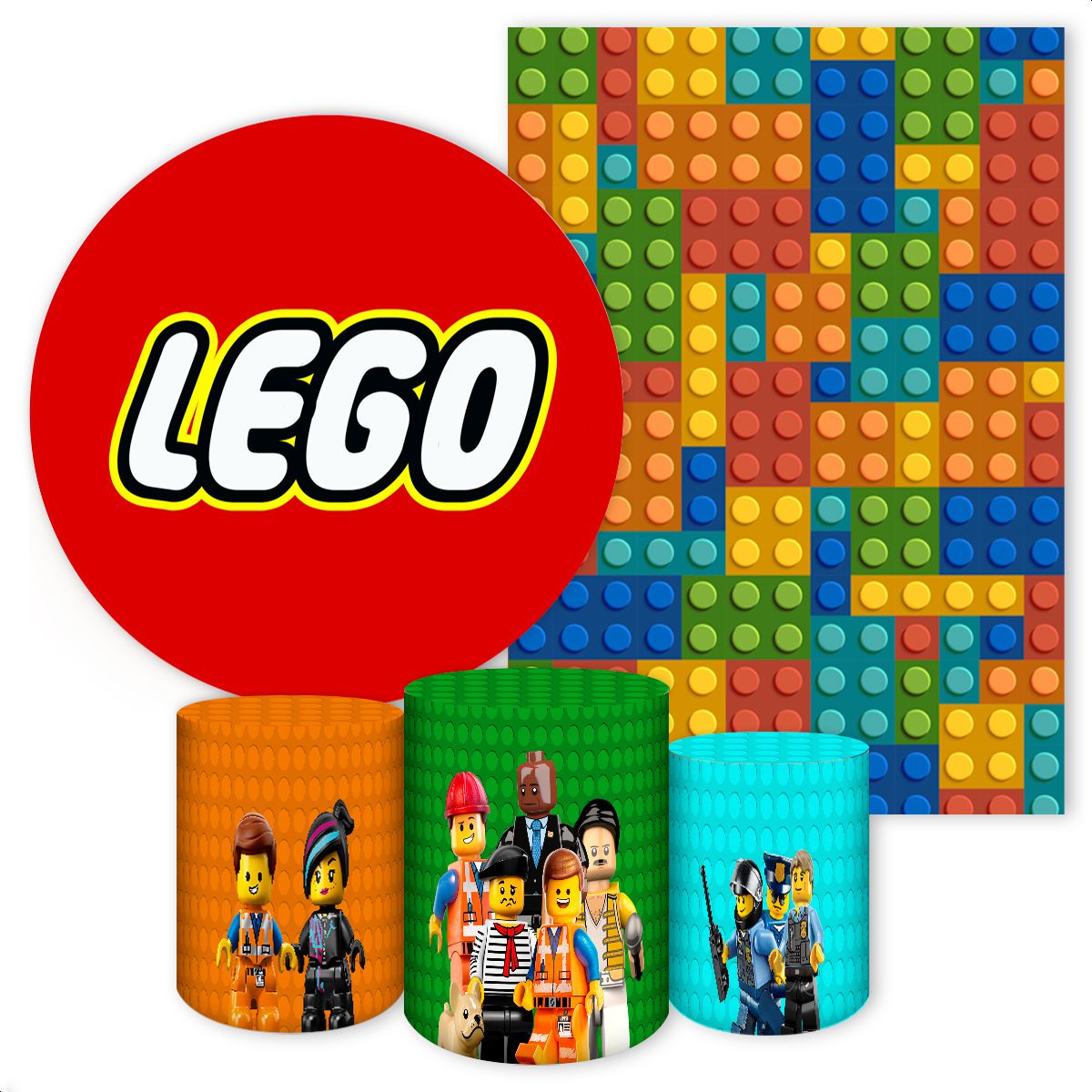 KIT 5 CAPAS LEGO - 4035 - KIT 5 CAPAS 4035 - Painel Festivo
