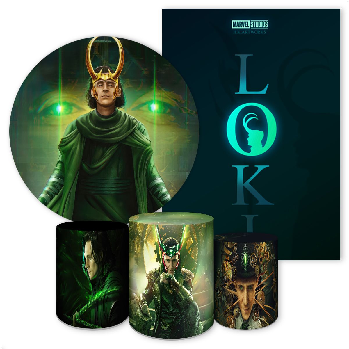 KIT 5 CAPAS LOKI - 4026 - KIT 5 CAPAS 4026 - Painel Festivo
