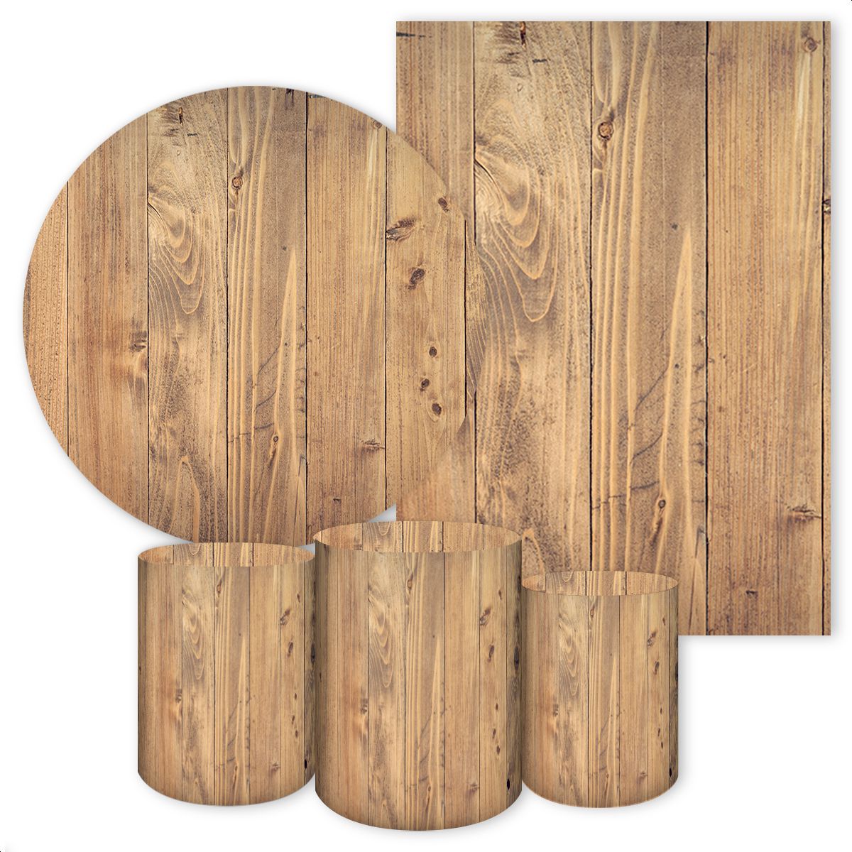 KIT 5 CAPAS MADEIRA - 3171 - KIT 5 CAPAS 3171 - Painel Festivo