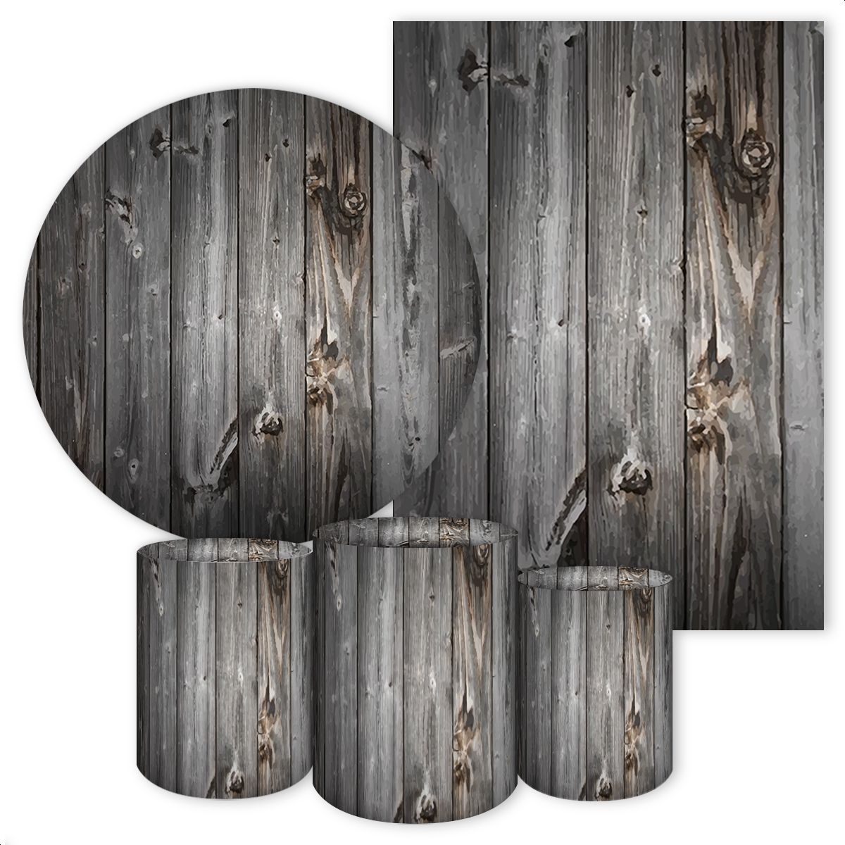 KIT 5 CAPAS MADEIRA - 3174 - KIT 5 CAPAS 3174 - Painel Festivo