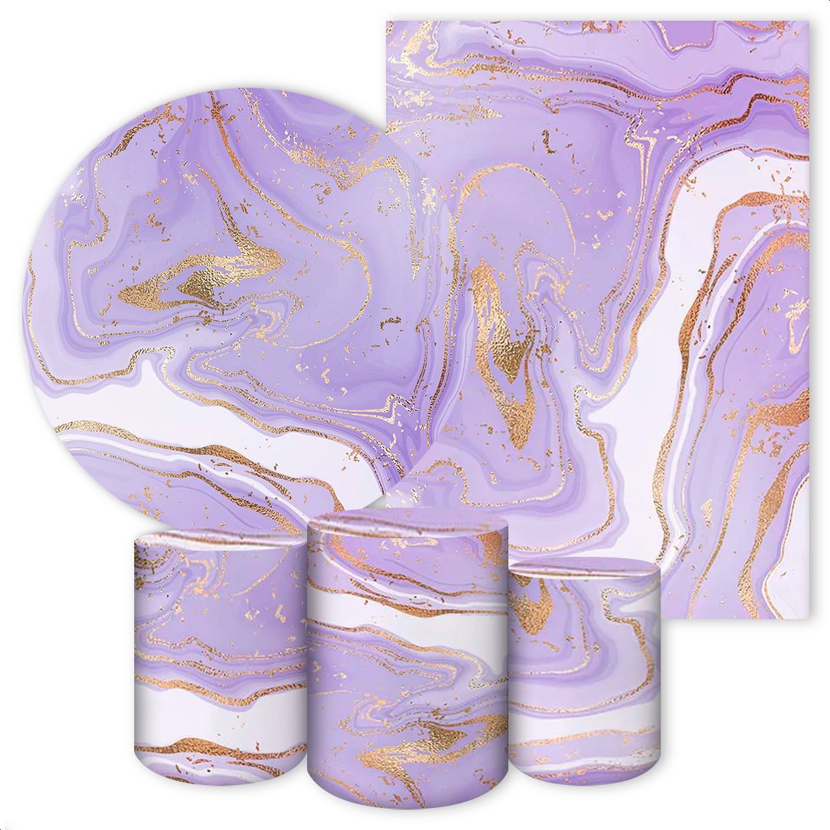 KIT 5 CAPAS MÁRMORE - 147 - KIT 5 CAPAS 147 - Painel Festivo