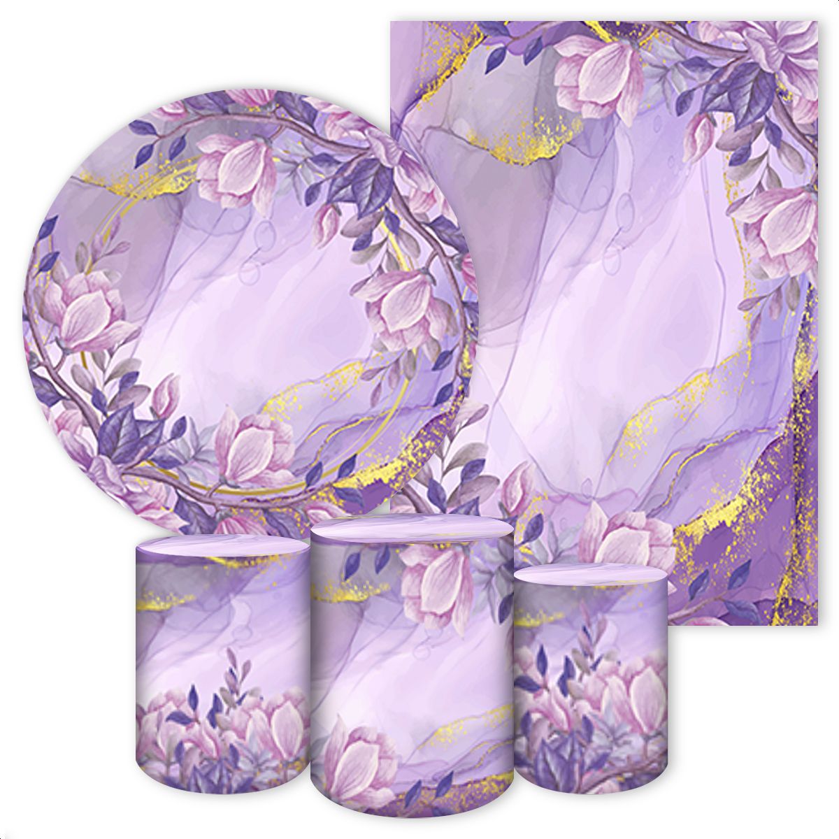 KIT 5 CAPAS MÁRMORE - 4087 - KIT 5 CAPAS 4087 - Painel Festivo