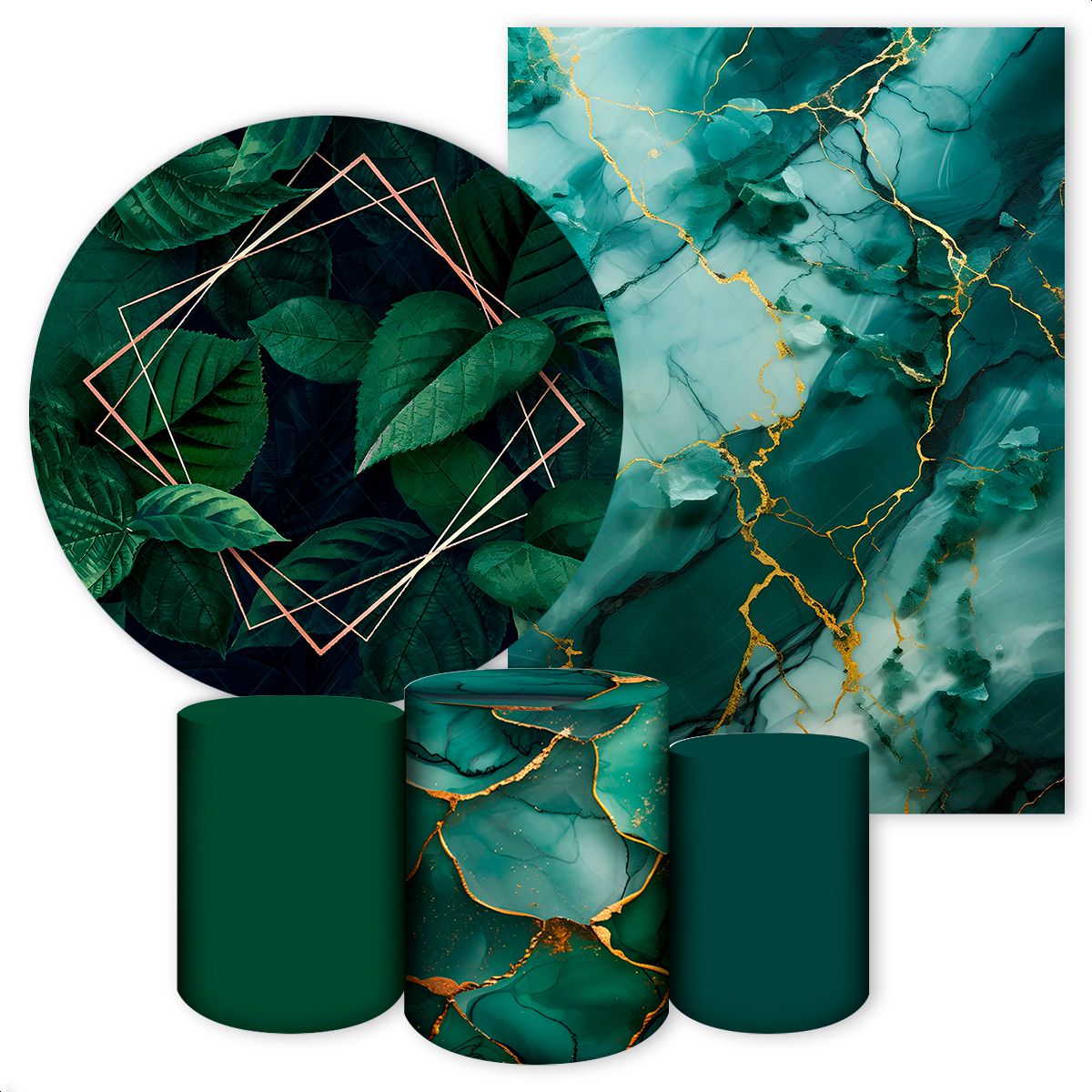 KIT 5 CAPAS MÁRMORE - 6004 - KIT 5 CAPAS 6004 - Painel Festivo