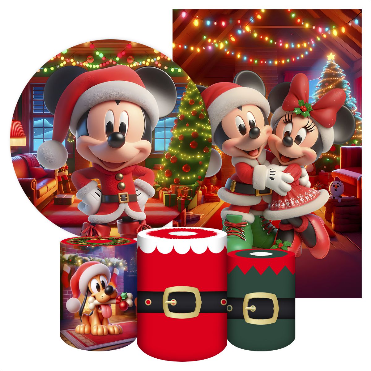 KIT 5 CAPAS MICKEY - 5118 - KIT 5 CAPAS 5118 - Painel Festivo
