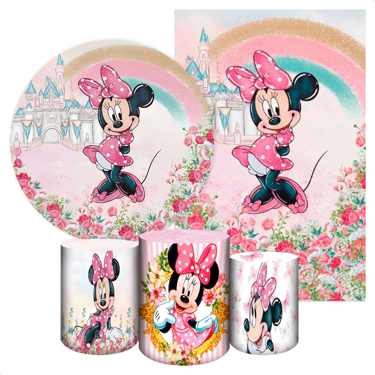 KIT 5 CAPAS MINNIE - 436 - KIT 5 CAPAS 436 - Painel Festivo