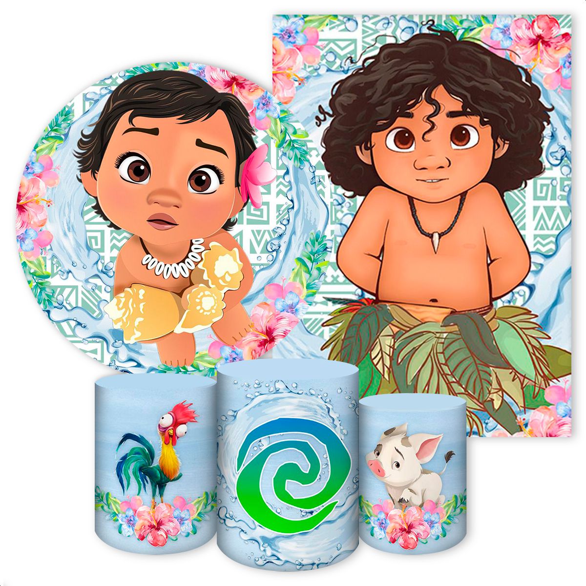 KIT 5 CAPAS MOANA - 193 - KIT 5 CAPAS 193 - Painel Festivo