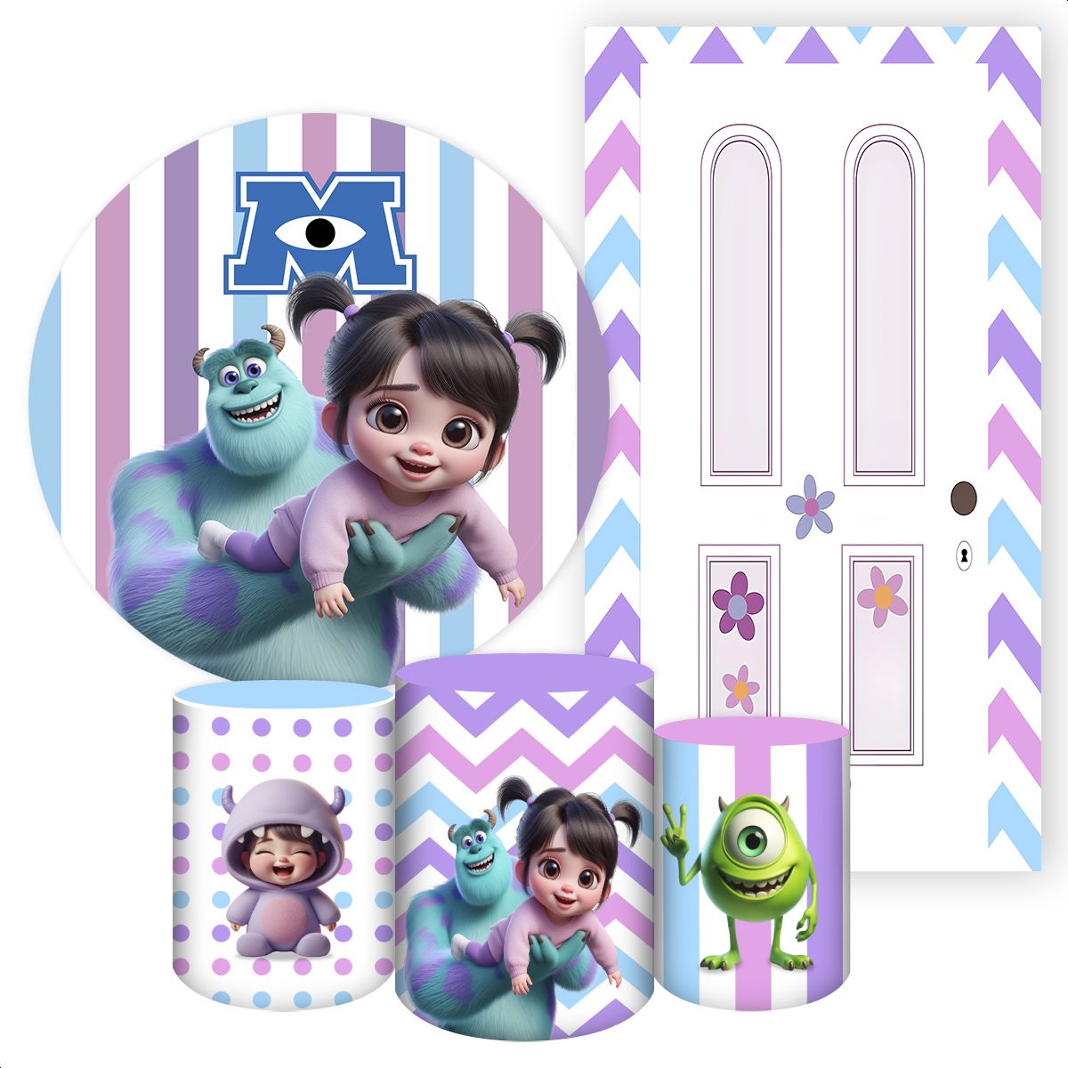 KIT 5 CAPAS MONSTROS S.A - 5001 - KIT 5 CAPAS 5001 - Painel Festivo