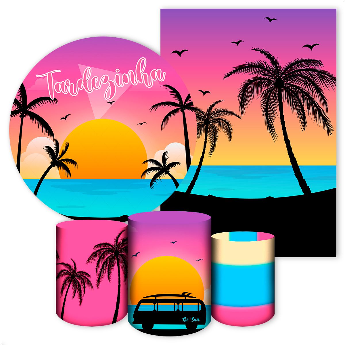 KIT 5 CAPAS TARDEZINHA - 2153 - KIT 5 CAPAS 2153 - Painel Festivo