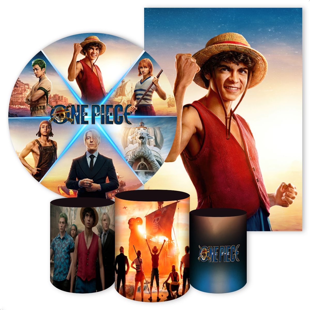 KIT 5 CAPAS ONE PIECE - 2504 - KIT 5 CAPAS 2504 - Painel Festivo