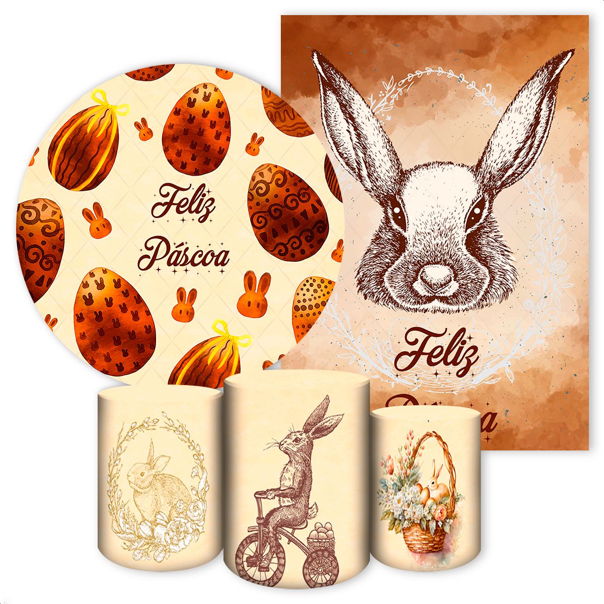 KIT 5 CAPAS PÁSCOA - 2621 - KIT 5 CAPAS 2621 - Painel Festivo