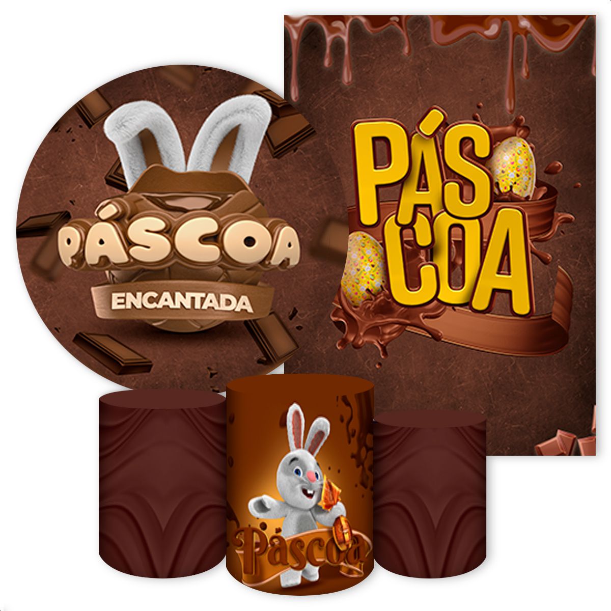 KIT 5 CAPAS PÁSCOA - 2622 - KIT 5 CAPAS 2622 - Painel Festivo