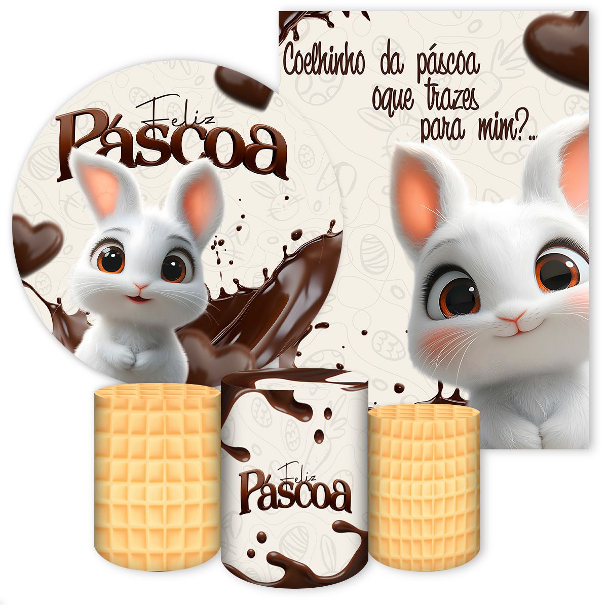 KIT 5 CAPAS PÁSCOA - 4660 - KIT 5 CAPAS 4660 - Painel Festivo