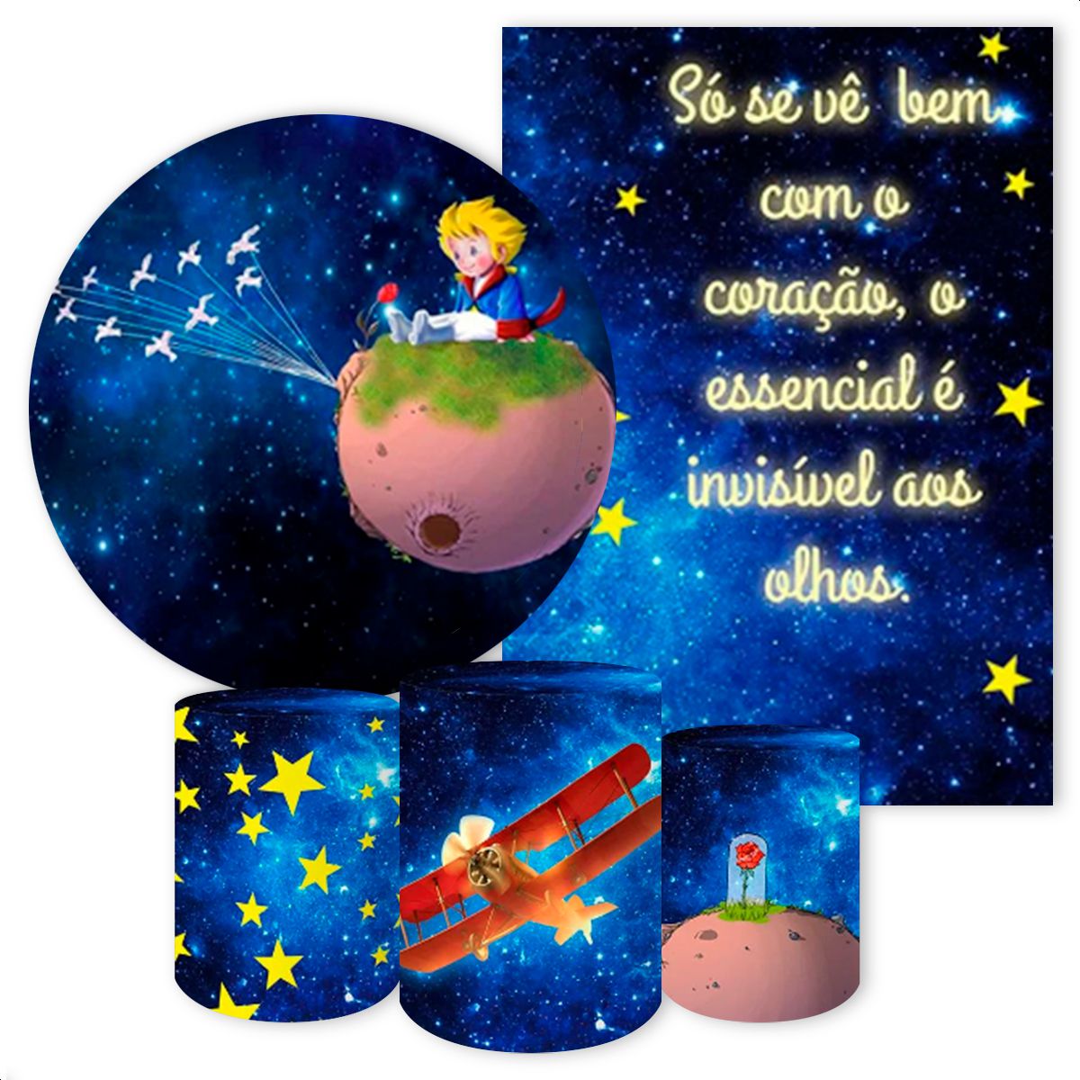 KIT 5 CAPAS PEQUENO PRINCÍPE - 167 - KIT 5 CAPAS 167 - Painel Festivo