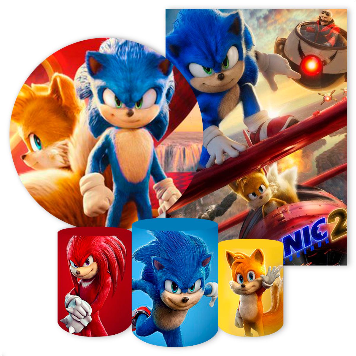 KIT 5 CAPAS SONIC - 330 - KIT 5 CAPAS 330 - Painel Festivo