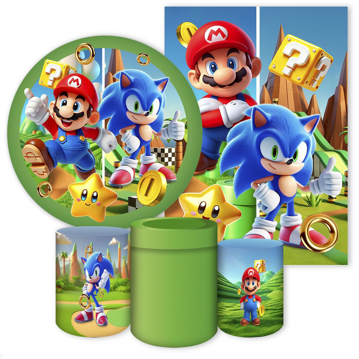 KIT 5 CAPAS SONIC - 5189 - KIT 5 CAPAS 5189 - Painel Festivo