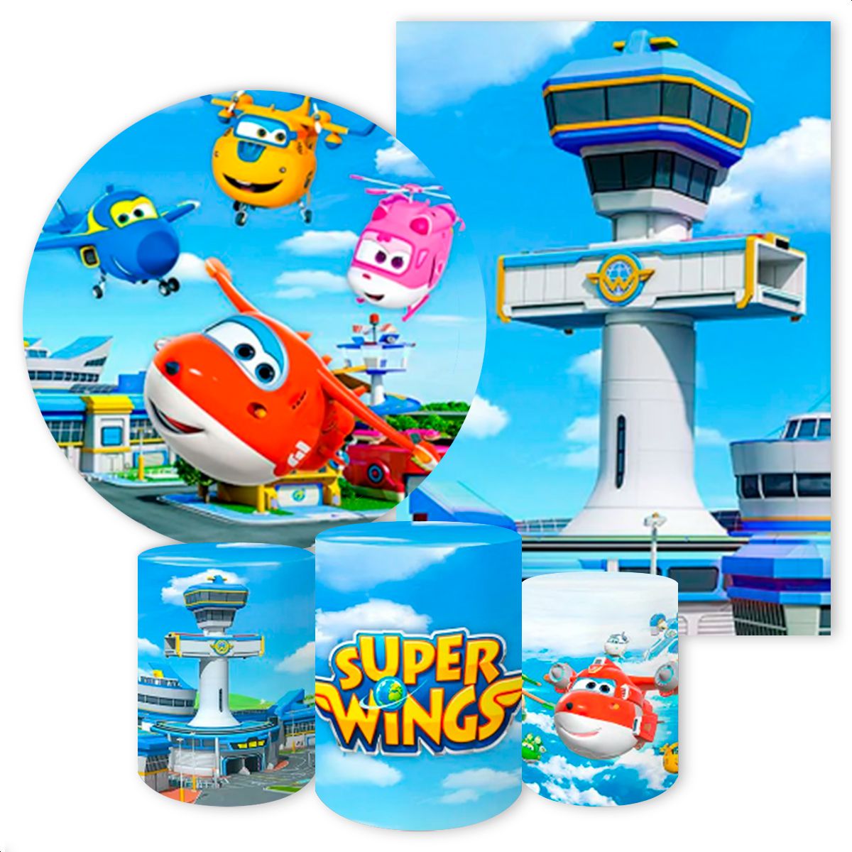 KIT 5 CAPAS SUPER WINGS - 335 - KIT 5 CAPAS 335 - Painel Festivo