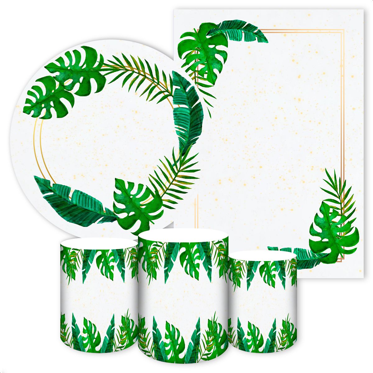 KIT 5 CAPAS TROPICAL & FLAMINGO - 2173 - KIT 5 CAPAS 2173 - Painel Festivo