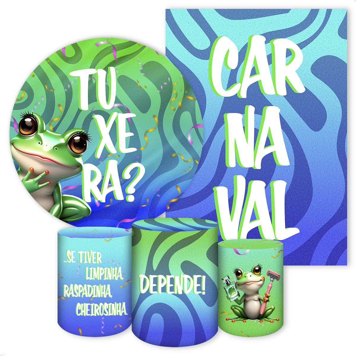 KIT 5 CAPAS TU XE RA - 4634 - KIT 5 CAPAS 4634 - Painel Festivo