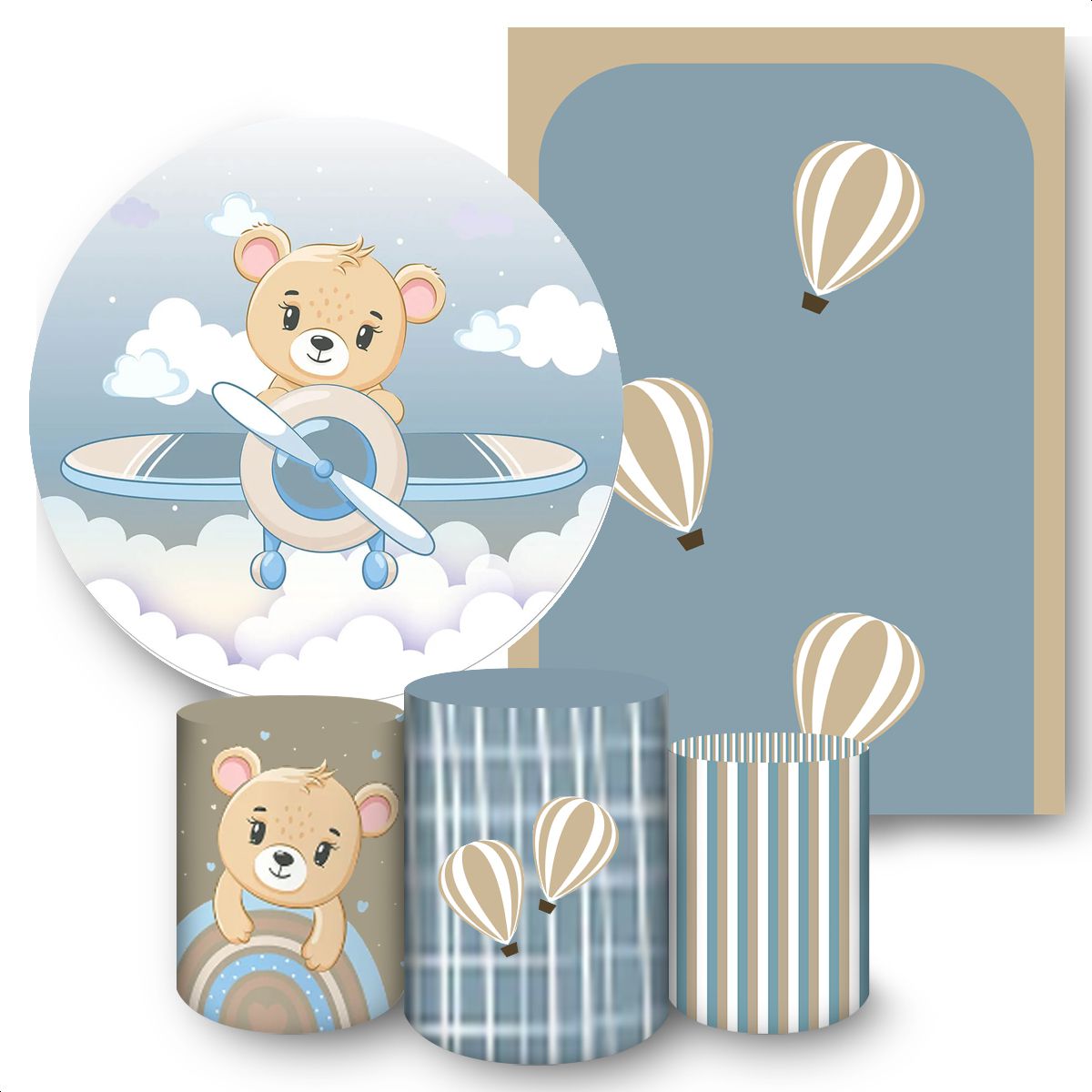 KIT 5 CAPAS URSINHOS - 269 - KIT 5 CAPAS 269 - Painel Festivo