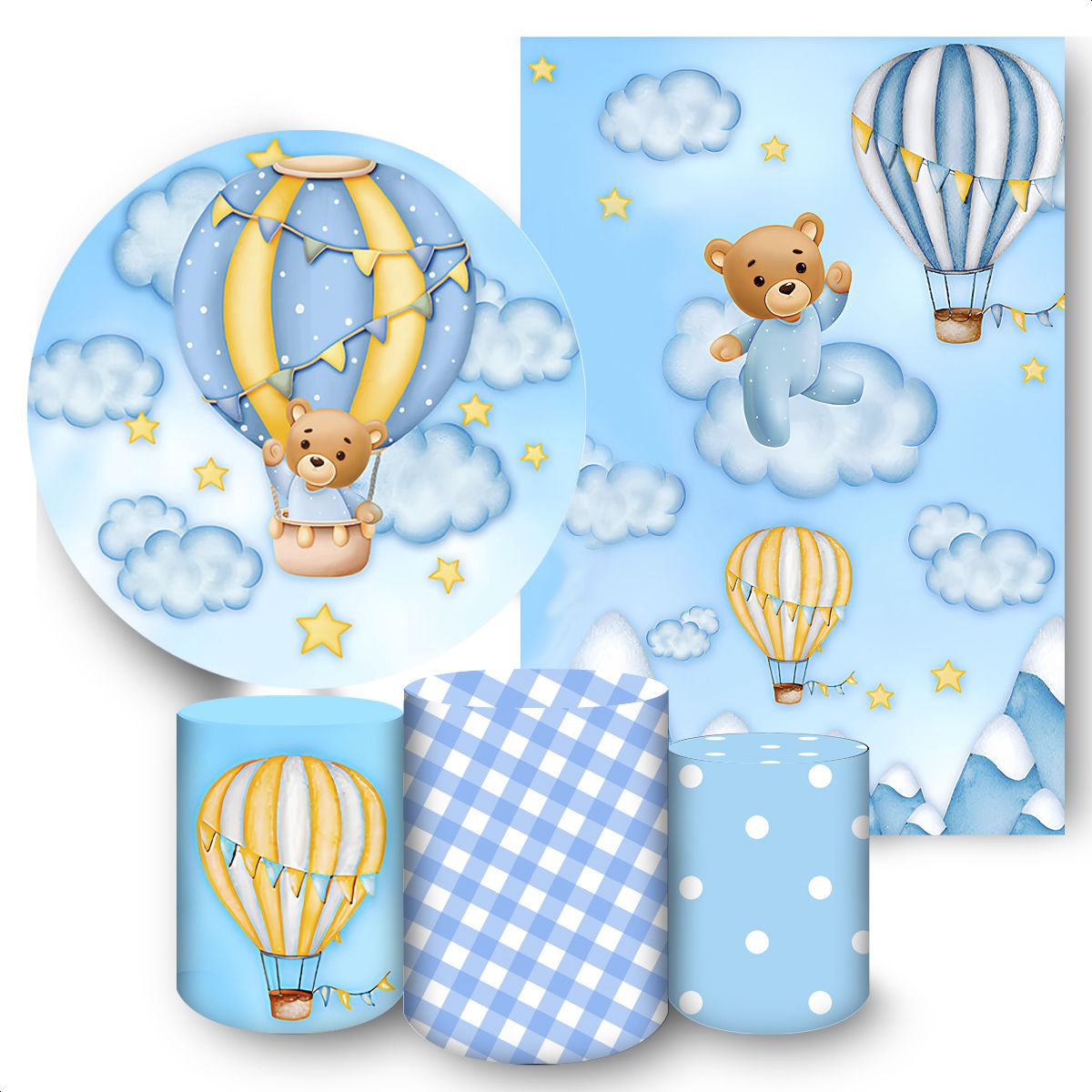 KIT 5 CAPAS URSINHOS - 345 - KIT 5 CAPAS 345 - Painel Festivo