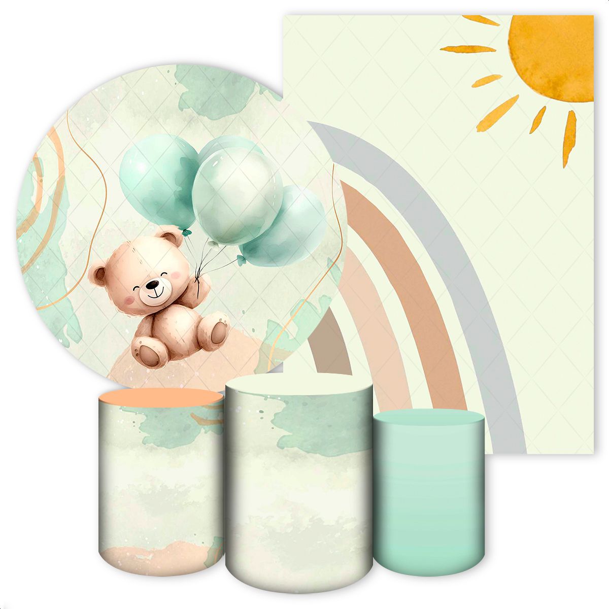 KIT 5 CAPAS URSINHOS - 417 - KIT 5 CAPAS 417 - Painel Festivo