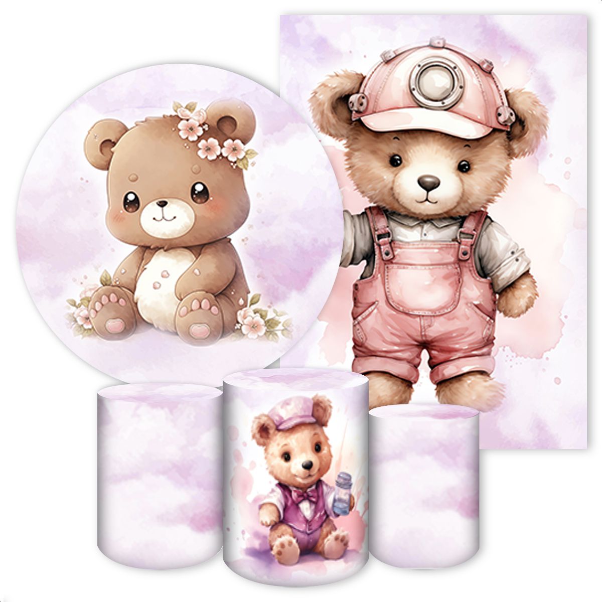 KIT 5 CAPAS URSINHOS - 461 - KIT 5 CAPAS 461 - Painel Festivo