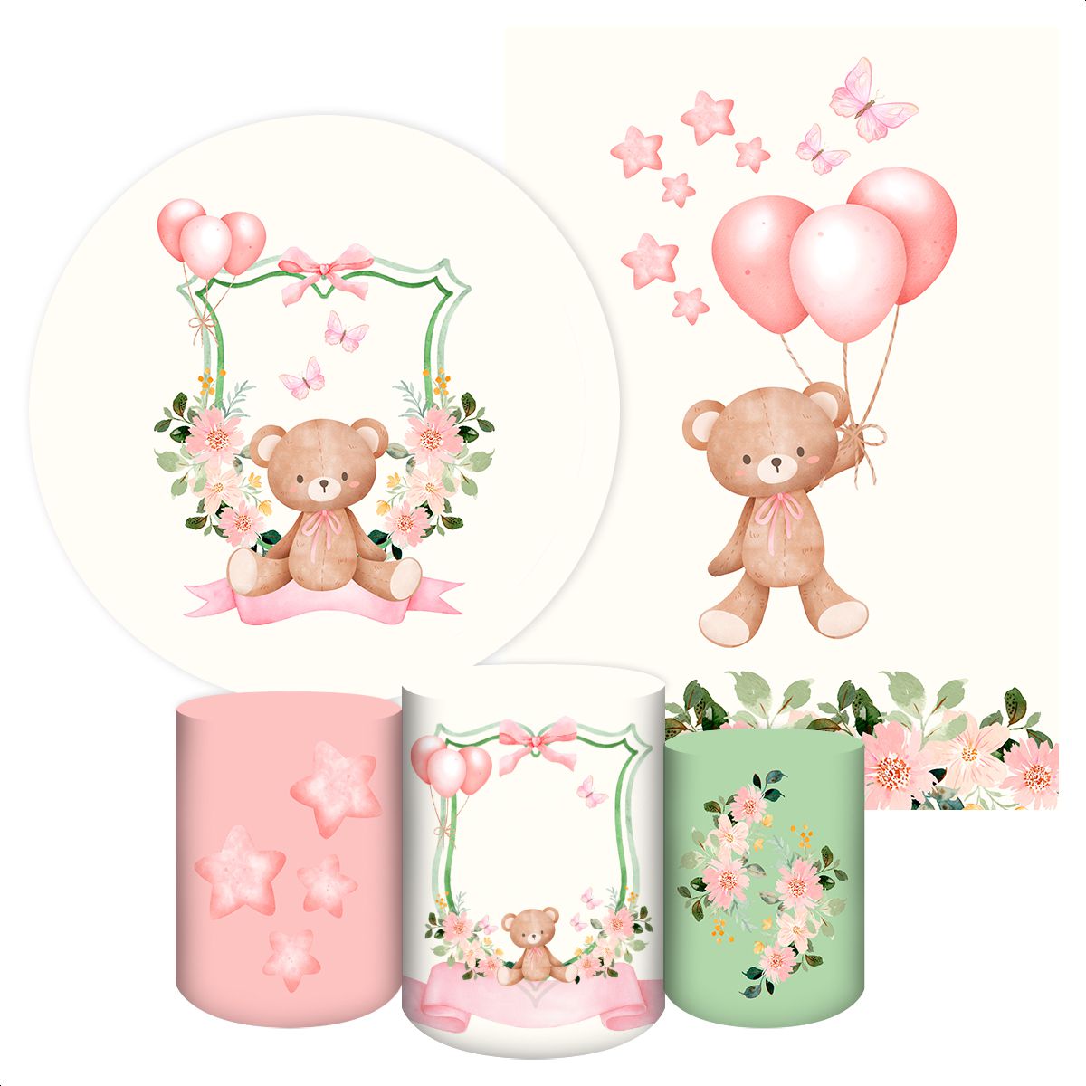 KIT 5 CAPAS URSINHOS - 2180 - KIT 5 CAPAS 2180 - Painel Festivo