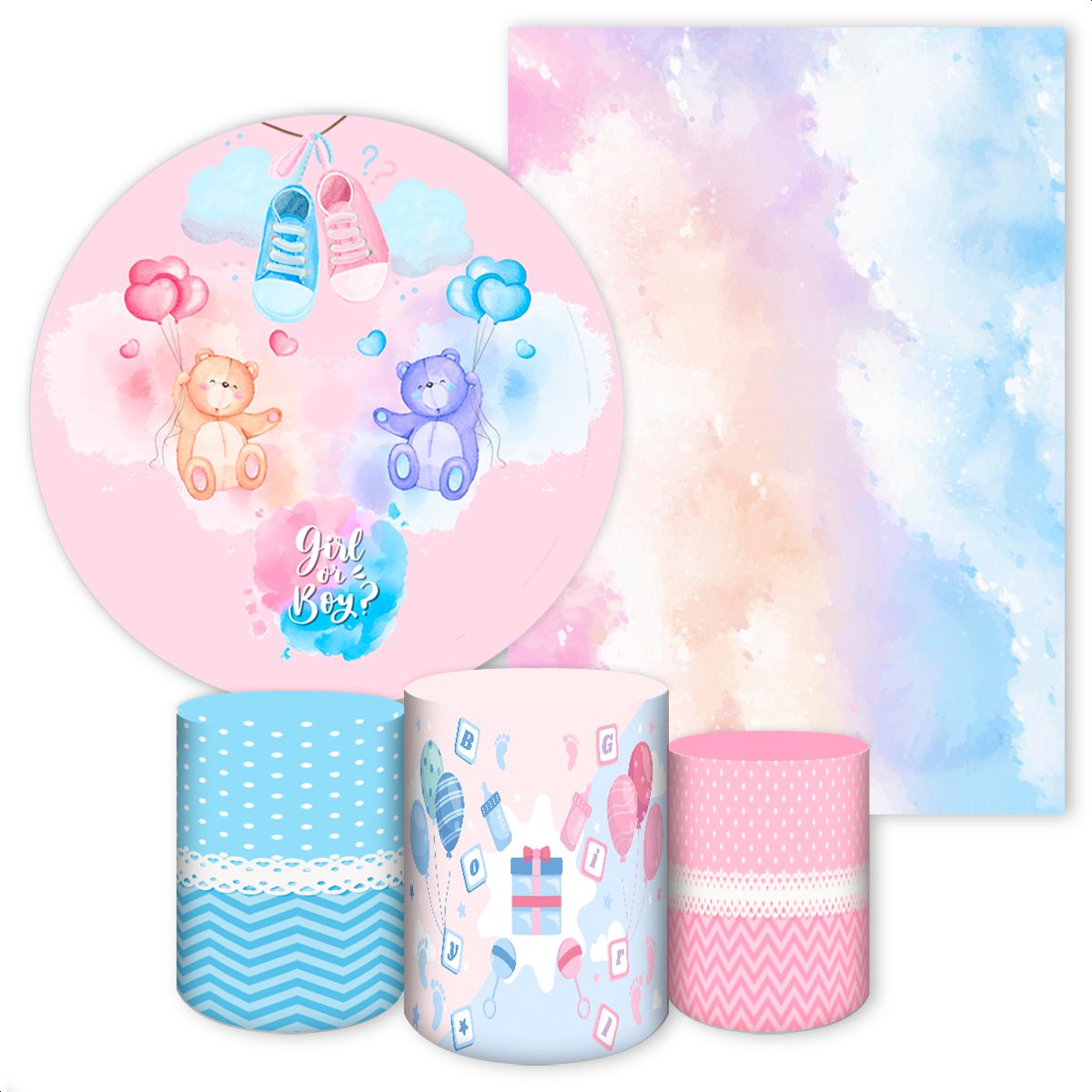 KIT 5 CAPAS URSINHOS - 2534 - KIT 5 CAPAS 2534 - Painel Festivo