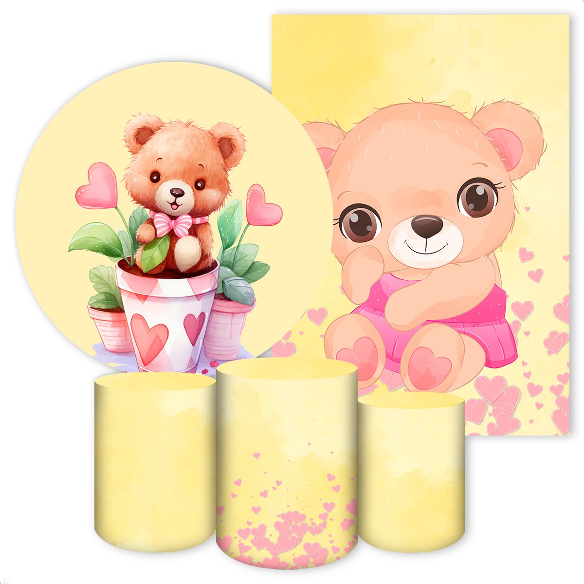 KIT 5 CAPAS URSINHOS - 2557 - KIT 5 CAPAS 2557 - Painel Festivo