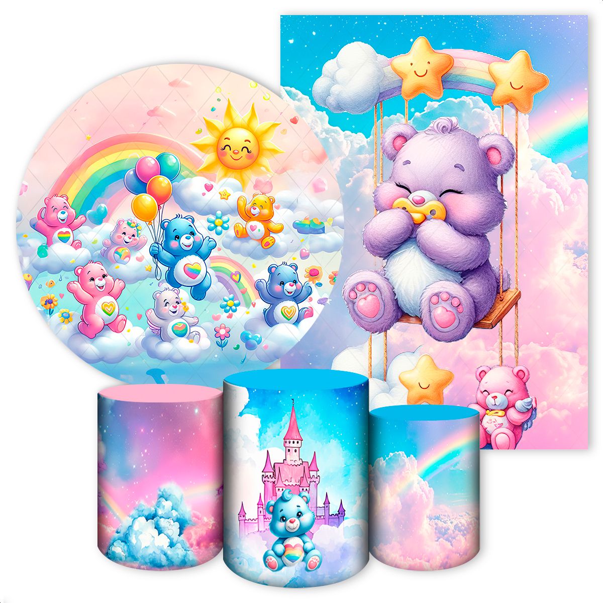 KIT 5 CAPAS URSINHOS CARINHOSOS - 2713 - KIT 5 CAPAS 2713 - Painel Festivo